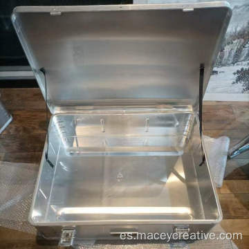 Caja de metal de almacenamiento de aluminio de gran capacidad multifunción 95L